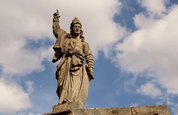 Vista Diferentes Estatuas Profetas Cristianos Bon Jesus Matosinhos Iglesia Rococó — Foto de Stock