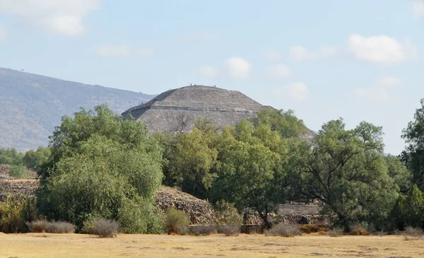 Teotihuacan Manzarası Meksika Antik Bir Şehir — Stok fotoğraf