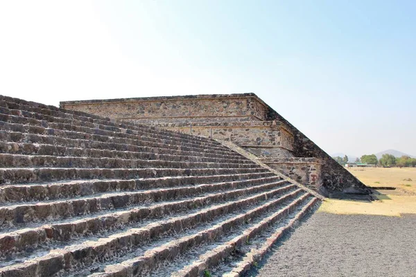 Άποψη Του Teotihuacan Μια Αρχαία Πόλη Στο Μεξικό — Φωτογραφία Αρχείου