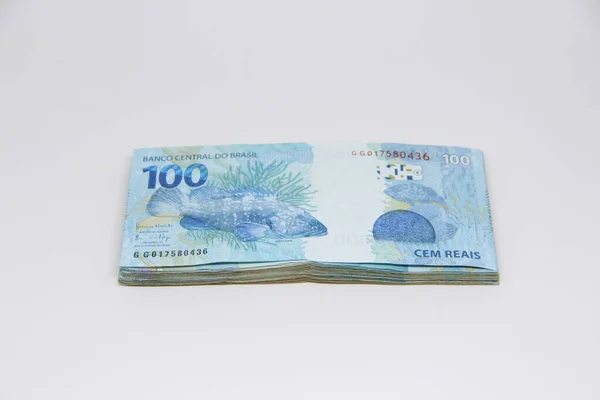 Brazilian Money Close View — Stock Photo, Image