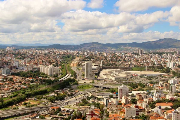 Vacker Antenn Utsikt Över Belo Horizonte Stad Brasilien — Stockfoto