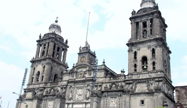 Katedra Stylu Kolonialnym Mexico City — Zdjęcie stockowe