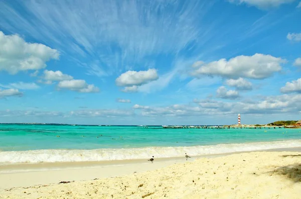 Hermosa Vista Del Mar Caribe — Foto de Stock