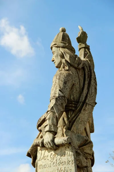 Gezicht Verschillende Christelijke Profeten Standbeelden Bon Jesus Matosinhos Rococo Kerk — Stockfoto