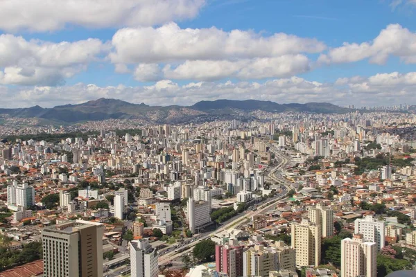 Brezilya Nın Belo Horizonte Şehrinin Güzel Hava Manzarası — Stok fotoğraf