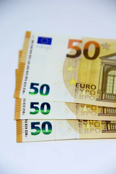 Euro Money Euro Cash Close View — Stock Photo, Image