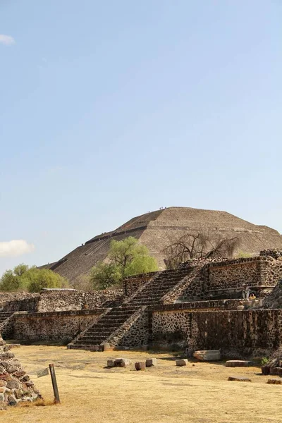 Teotihuacan Manzarası Meksika Antik Bir Şehir — Stok fotoğraf