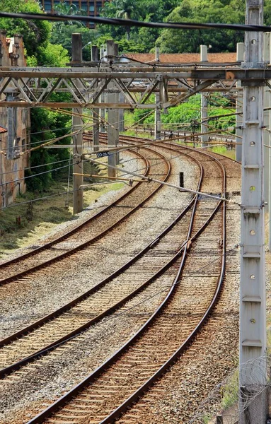 Voies Ferrées Gare — Photo