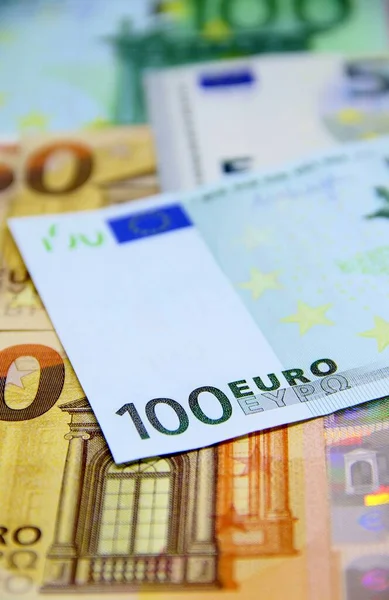 Euro Peníze Euro Cash Close View — Stock fotografie