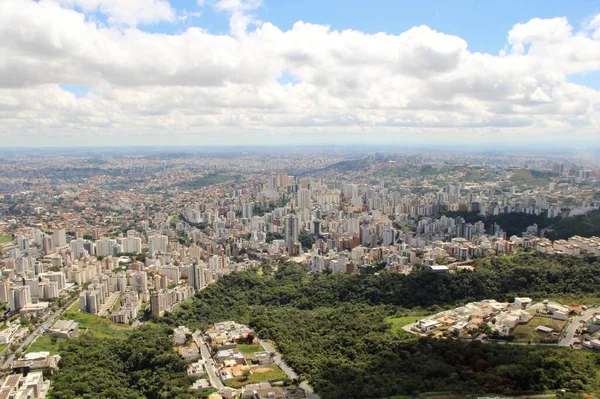 Piękny Widok Lotu Ptaka Belo Horizonte Brazylia — Zdjęcie stockowe