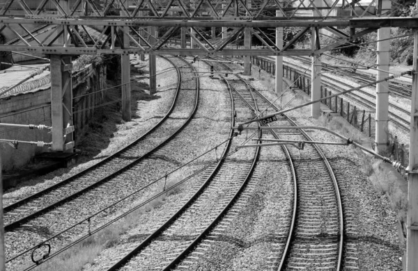 Caminhos Ferro Estação Ferroviária — Fotografia de Stock