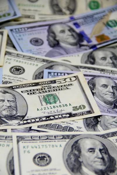 Amerikan doları banknotları yakın plan görüntüsü