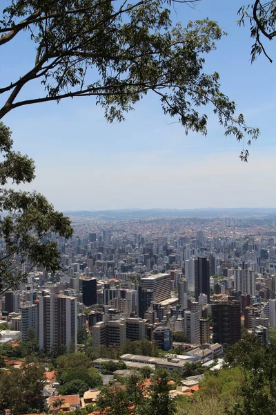 Vista Aérea Urbana Cidade Belo Horizonte Brasil — Fotografia de Stock