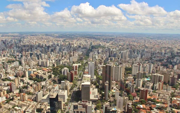 Bella Vista Aerea Della Città Belo Horizonte Brasile — Foto Stock