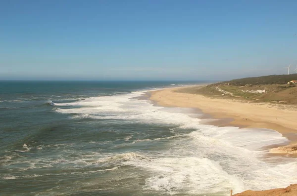 The ocean on the city of Naraze, Portugal