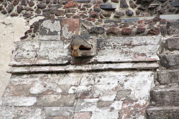 Closeup Templo Ruínas Cidade México — Fotografia de Stock