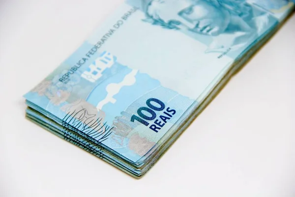 Brazilian Money Close View — Stock Photo, Image