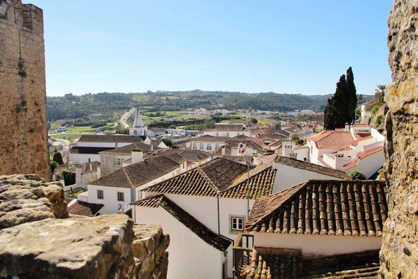 Utsikt Över Medeltida Stadsgator Avila Spanien — Stockfoto