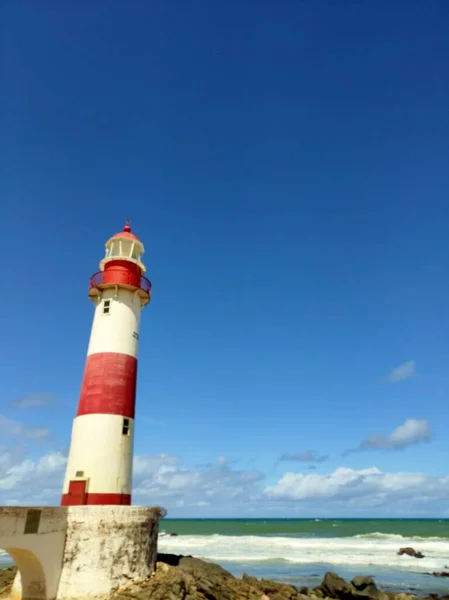 Beautiful View Lighthouse Seashore — Stock Photo, Image