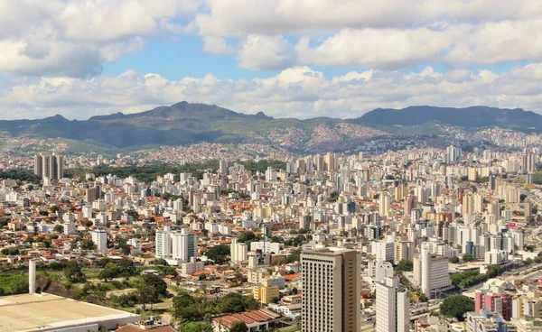 Brezilya Nın Belo Horizonte Şehrinin Güzel Hava Manzarası — Stok fotoğraf