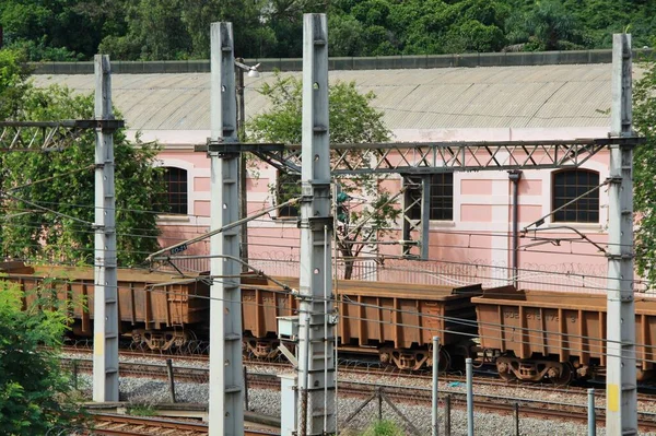 Spoorwegen Het Station — Stockfoto