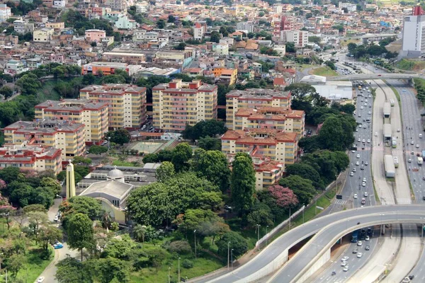 Piękny Widok Lotu Ptaka Belo Horizonte Brazylia — Zdjęcie stockowe