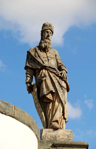 View Different Christian Prophets Statues Bon Jesus Matosinhos Rococo Church — Stock Photo, Image