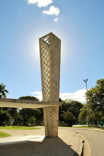 브라질의 브라질 2016 브라질의 아시시의 프란치스코 성당의 Oscar Niemeyer 디자인하였다 — 스톡 사진