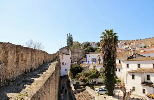 Utsikt Över Medeltida Stadsgator Avila Spanien — Stockfoto