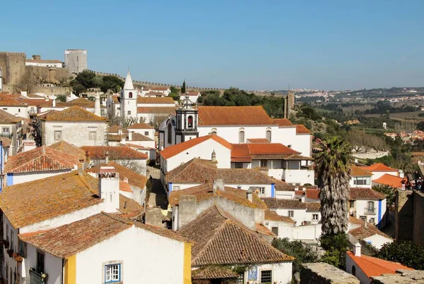 Utsikt Över Medeltida Stadsgator Avila Spanien — Stockfoto