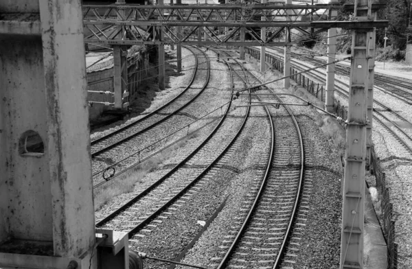 Caminhos Ferro Estação Ferroviária — Fotografia de Stock