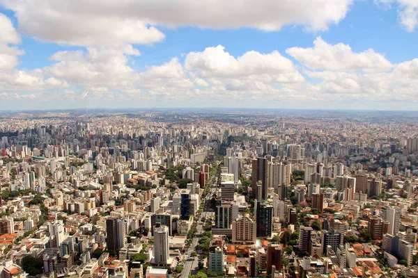 Bela Vista Aérea Cidade Belo Horizonte Brasil — Fotografia de Stock