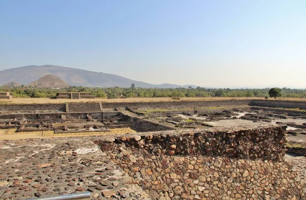 Vista Teotihuacan Uma Cidade Antiga México — Fotografia de Stock