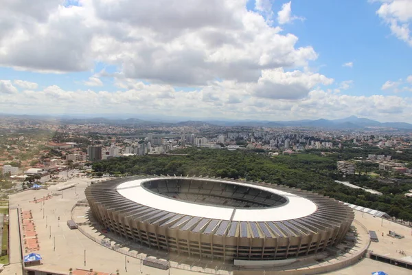 Letecký Pohled Fotbalový Stadion Mineirao Brazílie — Stock fotografie