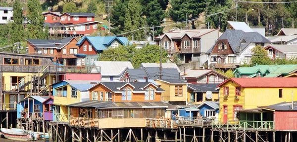 Palafito evleri, Castro şehri, Şili