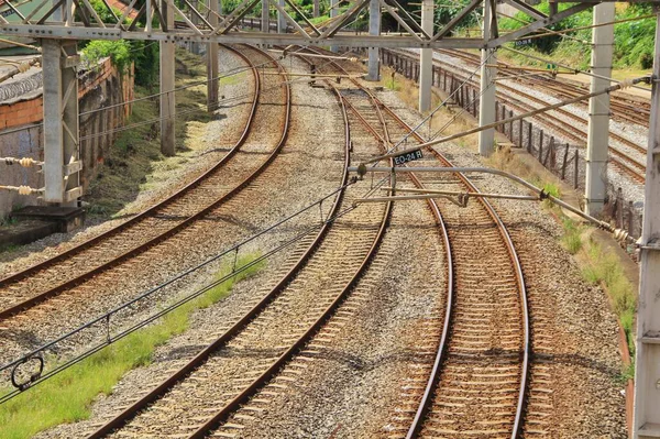 Spoorwegen Het Station — Stockfoto