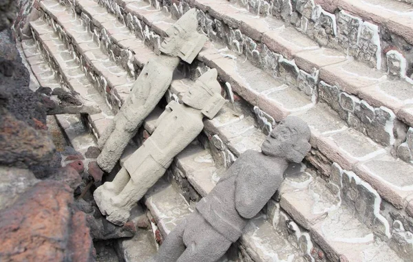 Closeup Templo Ruínas Cidade México — Fotografia de Stock