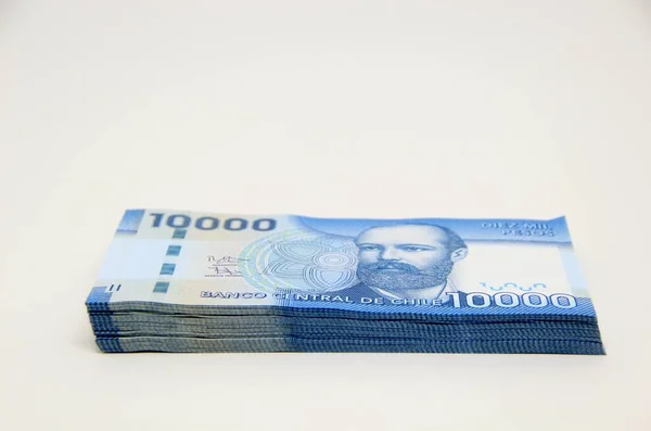 Chilei Peso Pénzszámlák Közelkép — Stock Fotó