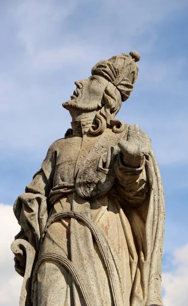 Blick Auf Verschiedene Statuen Christlicher Propheten Bon Jesus Matosinhos Rokokokirche — Stockfoto