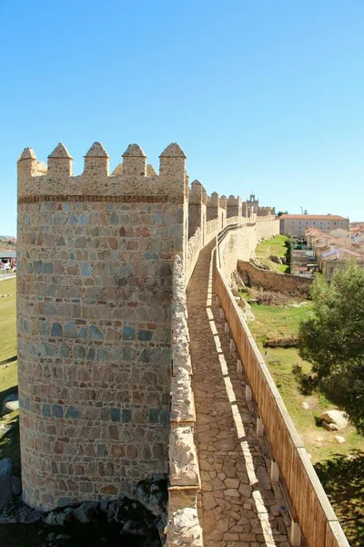 Veduta Della Città Medievale Avila Spagna — Foto Stock