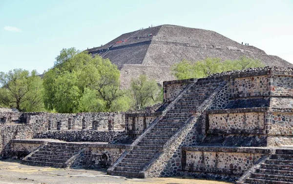 Vista Teotihuacan Uma Cidade Antiga México — Fotografia de Stock