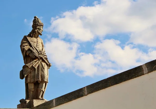 Gezicht Verschillende Christelijke Profeten Standbeelden Bon Jesus Matosinhos Rococo Kerk — Stockfoto