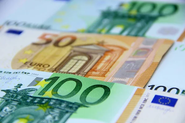 Euro Peníze Euro Cash Close View — Stock fotografie
