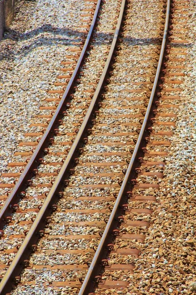 Tory Kolejowe Stacji Kolejowej — Zdjęcie stockowe