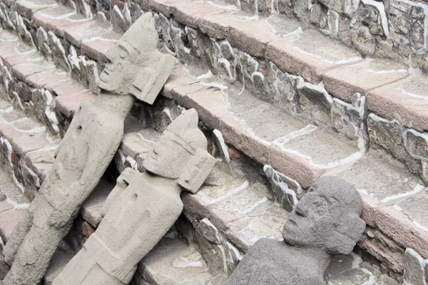 Closeup Templo Ruínas Cidade México — Fotografia de Stock