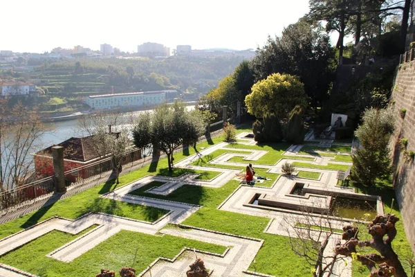 Mimari manzara, binalar ve caddeler liman kenti, Porto, Portekiz