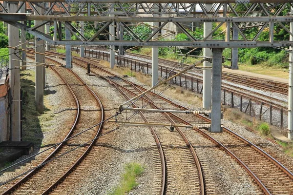 Voies Ferrées Gare — Photo