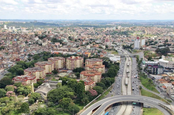 Brezilya 'nın Belo Horizonte şehrinin güzel hava manzarası