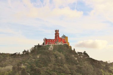 Sintra, Portekiz 'deki saray. Ünlü simge.