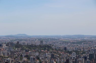 Brezilya 'nın Belo Horizonte kentinin havadan görünüşü